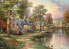 Фото #4 товара Schmidt Spiele 57452 Jigsaw Puzzle At the Lake by Thomas Kinkade 1500 Piece Puzzle, Colourful