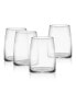 Фото #1 товара Cora 14 Ounces Stemless Wine and Spirits Glass 4-Piece Set