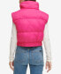 Фото #2 товара Women's Extended-Shoulder Cropped Puffer Vest