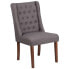 Фото #4 товара Hercules Preston Series Gray Fabric Tufted Parsons Chair