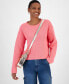 ფოტო #5 პროდუქტის Women's Chunky-Knit Crewneck Sweater, Created for Macy's