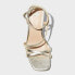 Women's Irena Strappy Heels - A New Day Gold 8.5