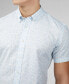 ფოტო #5 პროდუქტის Men's Optic Geo Print Short Sleeve Shirt