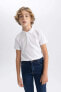 K1689a6 Ss Erkek Çocuk Pike Kısa Kollu Polo Tişört