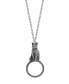 Фото #1 товара 2028 pewter Cat Magnifying Glass Pendant Necklace 30"