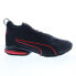 Фото #1 товара Puma Axelion Mid 37711903 Mens Black Canvas Athletic Running Shoes