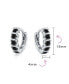 Round Solitaire Cubic Zirconia AAA CZ S-Style Wave Kpop Huggie Hoop Earrings For Women .925 Sterling Silver More Colors
