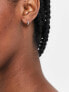 ASOS DESIGN sterling silver mini hinge hoop earrings in 9mm