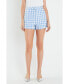 Фото #3 товара Women's Gingham Shorts