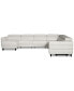 Фото #4 товара Silvanah 6-Pc. Leather Sectional with Storage Chaise and 3 Power Recliners, Created for Macy's