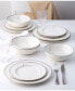 Dinnerware, Platinum Wave 12 Piece Set