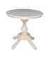 30" Round Top Pedestal Table- 28.9"H