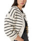 Women's Cotton Striped Cardigan