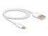 Фото #3 товара Delock USB data and power cable for iPhone™ - iPad™ - iPod™ white 1 m - 1 m - USB A - USB 2.0 - White