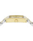 ფოტო #2 პროდუქტის Women's Swiss Tonneau Two-Tone Stainless Steel Bracelet Watch 23x33mm