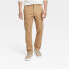 Men's Regular Fit Straight Cargo Pants - Goodfellow & Co Brown 33x32