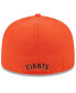 ფოტო #3 პროდუქტის Men's Black/Orange San Francisco Giants Gameday Sideswipe 59Fifty Fitted Hat