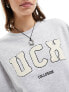 COLLUSION applique oversized sweatshirt in grey marl