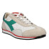 Diadora Equipe Italia Lace Up Mens Green, Off White Sneakers Casual Shoes 17799