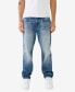 Men's Ricky Flap Pocket Raw Edge Logo Straight Jean
