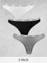 Фото #1 товара Calvin Klein 3 pack modern logo bikini brief in multi