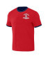 Фото #2 товара Men's Darius Rucker Collection by Red, Navy Distressed St. Louis Cardinals Two-Way Ringer Reversible T-shirt