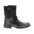 Bed Stu Ashton F460018 Mens Black Leather Hook & Loop Casual Dress Boots 8