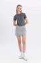 Kadın T-shirt Z8790az/gr211 Grey