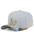 Фото #1 товара Men's Gray Oakland Athletics Active Team Camo 59FIFTY Fitted Hat