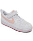 Спортивные кроссовки для девочек Nike Court Borough Low Recraft White/Pink, 13 - фото #1