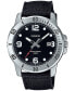 ფოტო #1 პროდუქტის Men's Black Cloth Strap Watch 45mm, MTPVD01C-1BV