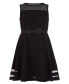 ფოტო #4 პროდუქტის Big Girls Illusion Mesh Bow Front Dress