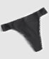 ფოტო #5 პროდუქტის Women's Cotton Blend Lace-Trim Thong Underwear, Created for Macy's