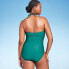 Фото #3 товара Women's Full Coverage Tummy Control High Neck Halter One Piece Swimsuit - Kona