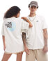 The North Face Dome backprint oversized t-shirt in off white