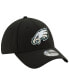 Фото #3 товара Men's Black Philadelphia Eagles 39THIRTY Fitted Hat