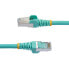 Фото #3 товара StarTech.com 3m CAT6a Ethernet Cable - Aqua - Low Smoke Zero Halogen (LSZH) - 10GbE 500MHz 100W PoE++ Snagless RJ-45 w/Strain Reliefs S/FTP Network Patch Cord - 3 m - Cat6a - S/FTP (S-STP) - RJ-45 - RJ-45