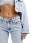 Calvin Klein Jeans low rise straight jean in light wash Голубой, W29 L32 - фото #5