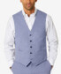 Фото #1 товара Men's Modern-Fit TH Flex Stretch Chambray Suit Separate Vest