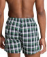 Фото #2 товара Men's Plaid Woven Boxers