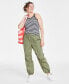 Фото #1 товара Women's Patch-Pocket Jogger Pants, Created for Macy's