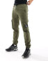 Фото #1 товара Calvin Klein Jeans skinny washed cargo trousers in olive green