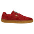 Puma Suede Crepe Lace Up Mens Red Sneakers Casual Shoes 380707-05