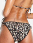 Accessorize string bikini bottom in leopard print Разноцветный, 38 - фото #4