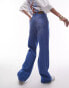 Topshop mid rise Columns jeans in bright mid blue