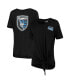 Women's 5th and Ocean by Black San Jose Earthquakes Slub Scoop Neck T-shirt