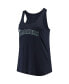 ფოტო #2 პროდუქტის Women's Navy Seattle Mariners Plus Size Swing for the Fences Racerback Tank Top