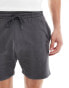 ASOS DESIGN skinny shorts in charcoal