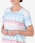 ფოტო #2 პროდუქტის Women's Biadere Double Strap Short Sleeve Tee