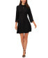 Фото #1 товара Women's Collared Scallop Embroidered Dress